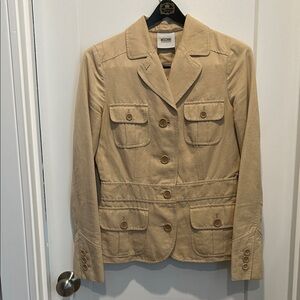 Moschino Cheapandchic linen safari style jacket